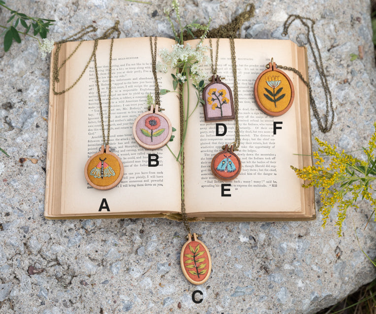 EMBROIDERED NECKLACES