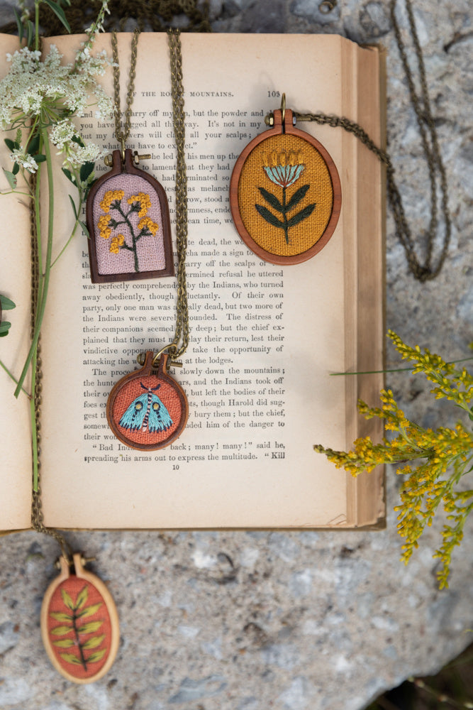 EMBROIDERED NECKLACES