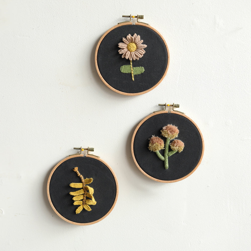 EMBROIDERY floral hoop