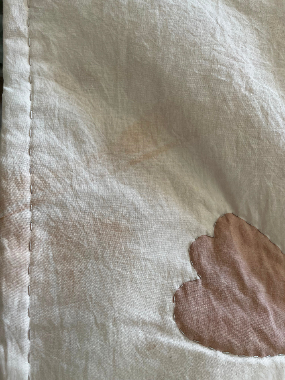 WHOLE CLOTH THROW QUILT - flora