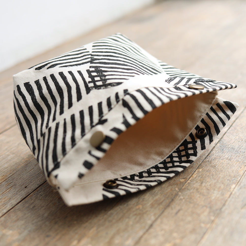 SNAP PROJECT BAG - stripes