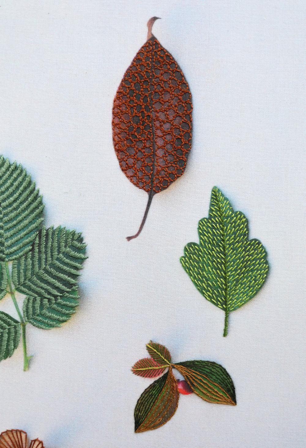 WALL ART - embroidery on digital print
