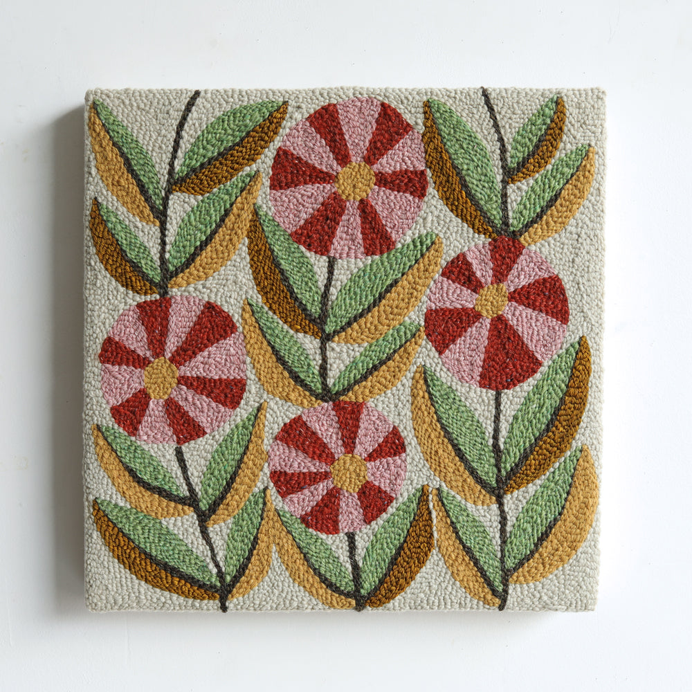 flower pattern - PUNCH NEEDLE