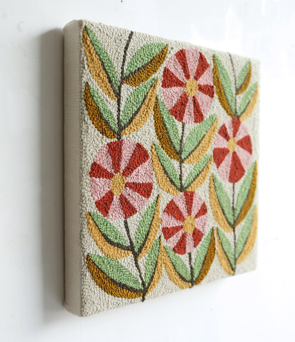 flower pattern - PUNCH NEEDLE