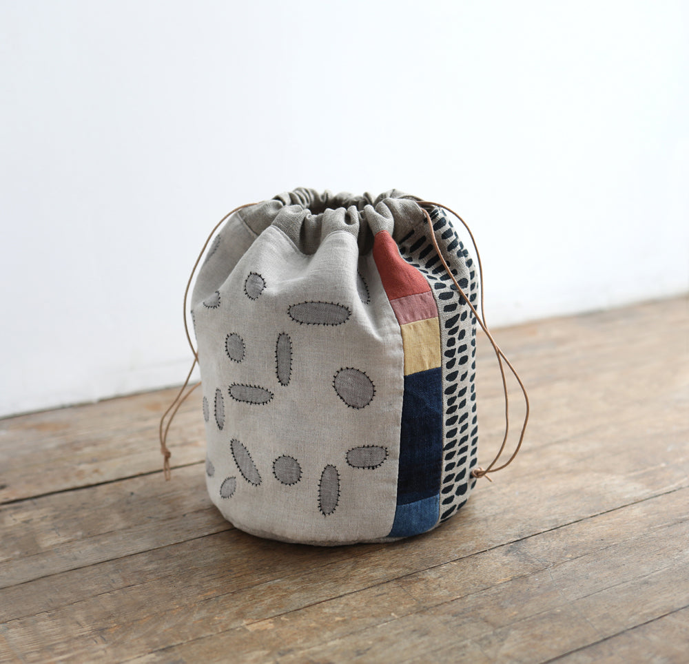 BUCKET patchwork bag