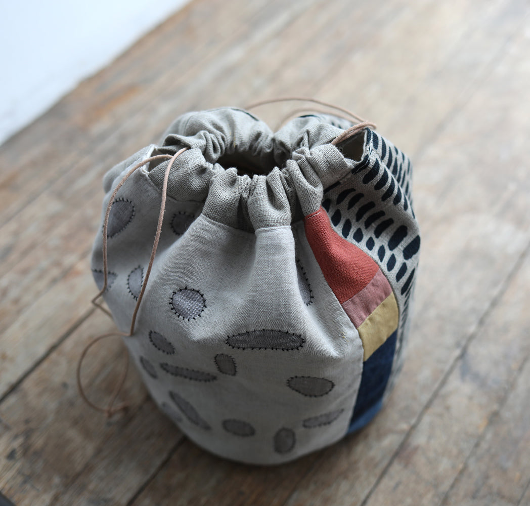 BUCKET patchwork bag