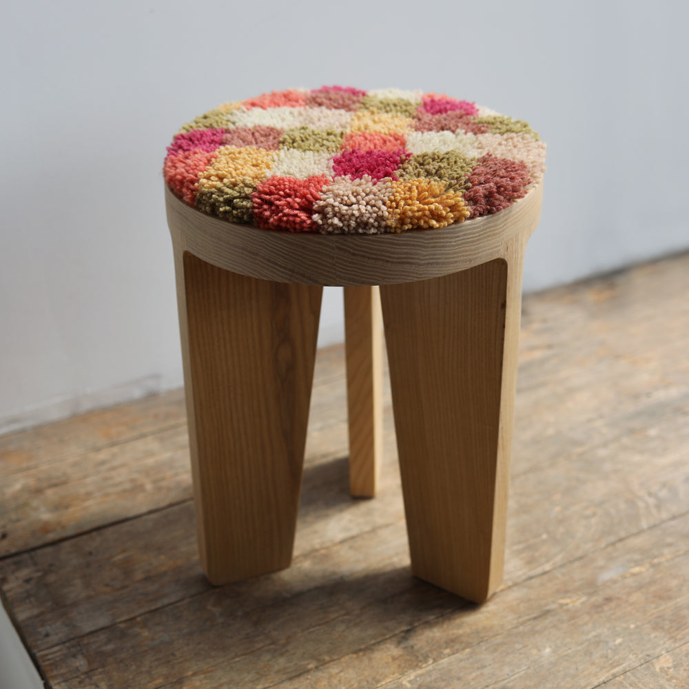 WOOD STOOL - GRID