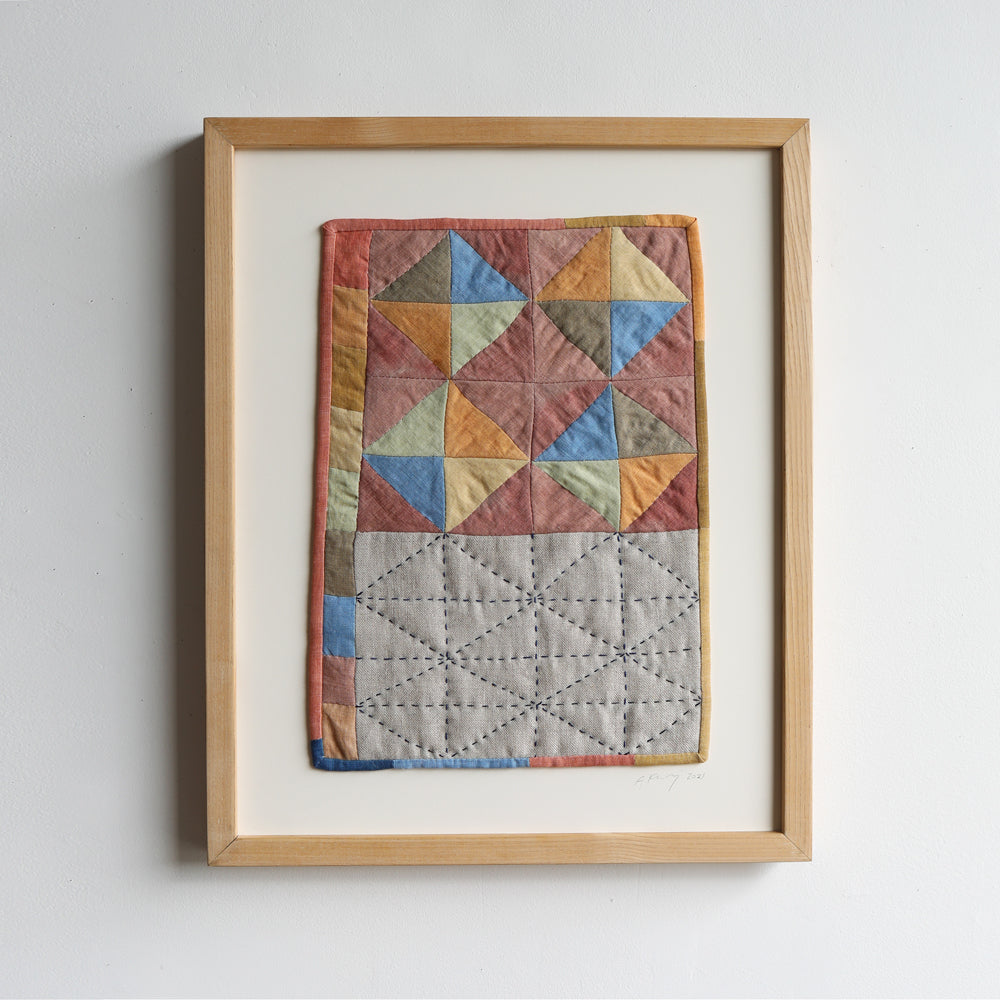 MINI QUILT WITH SASHIKO