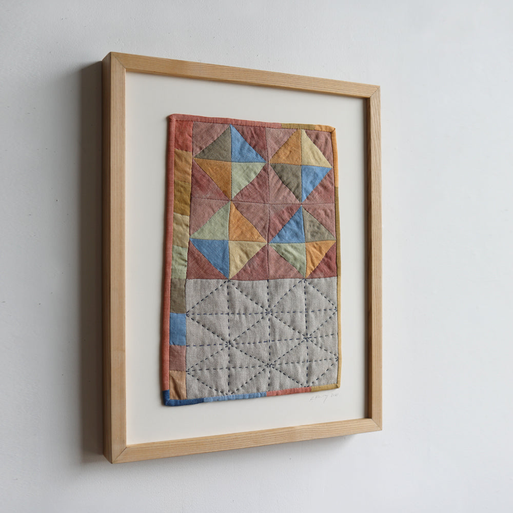 MINI QUILT WITH SASHIKO