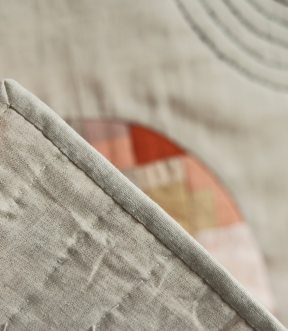 mini wall quilt double curve