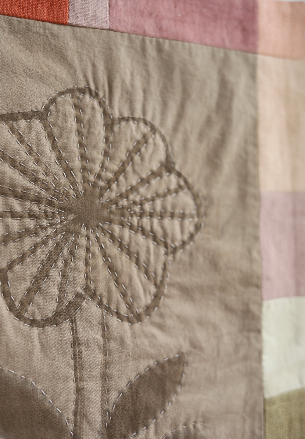 MINI QUILT flower with border