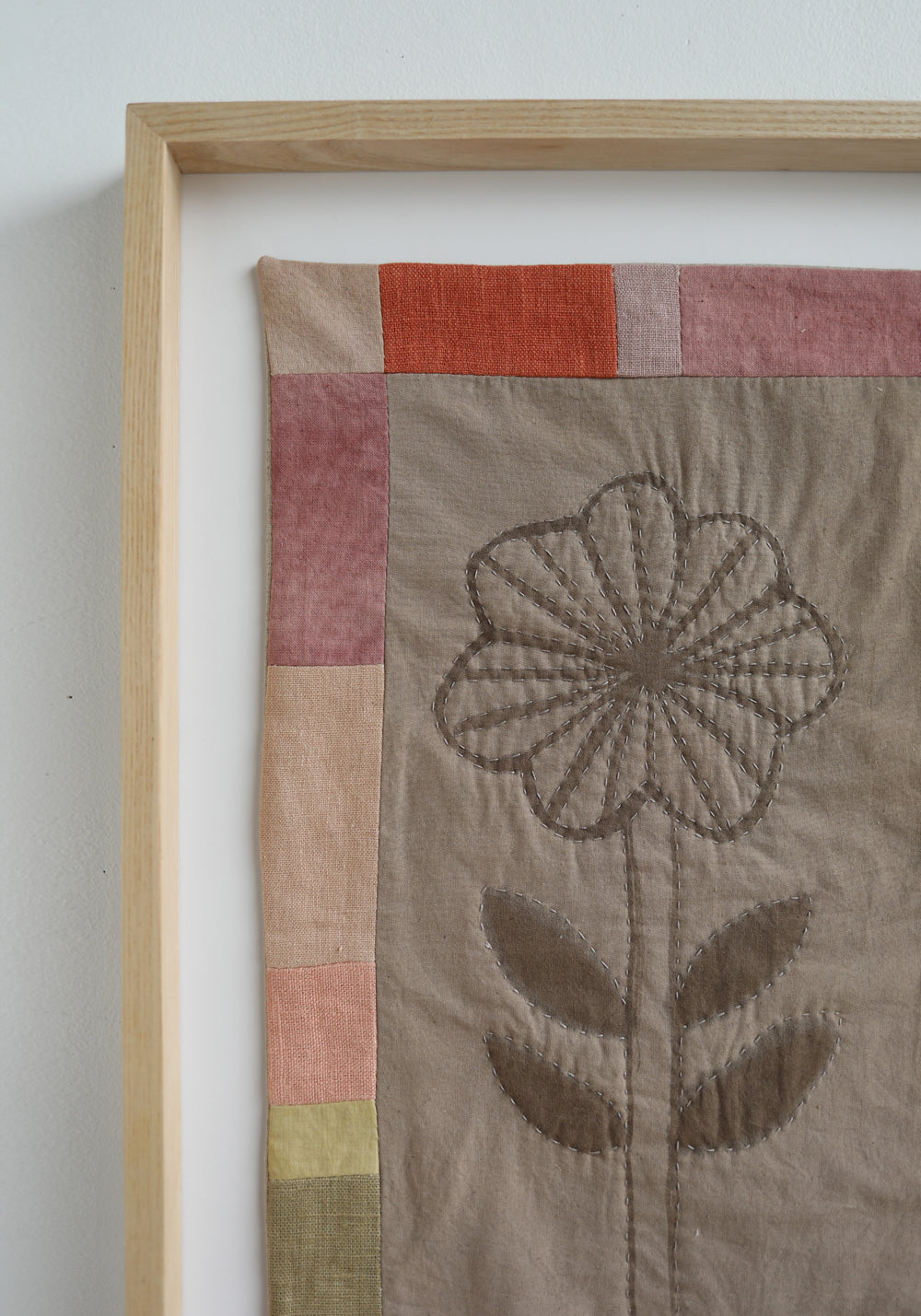 MINI QUILT flower with border