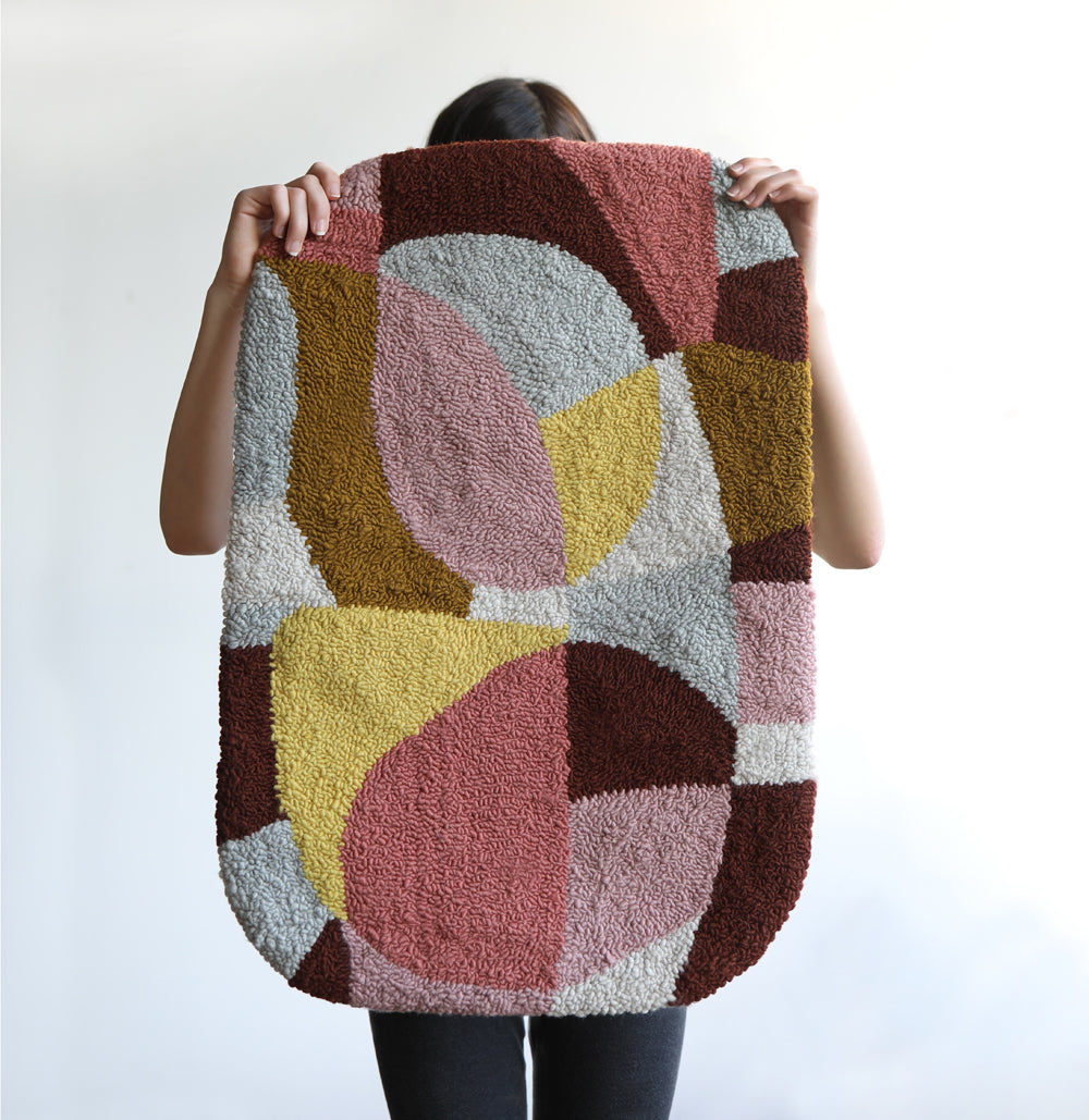SHAPES punch needle rug