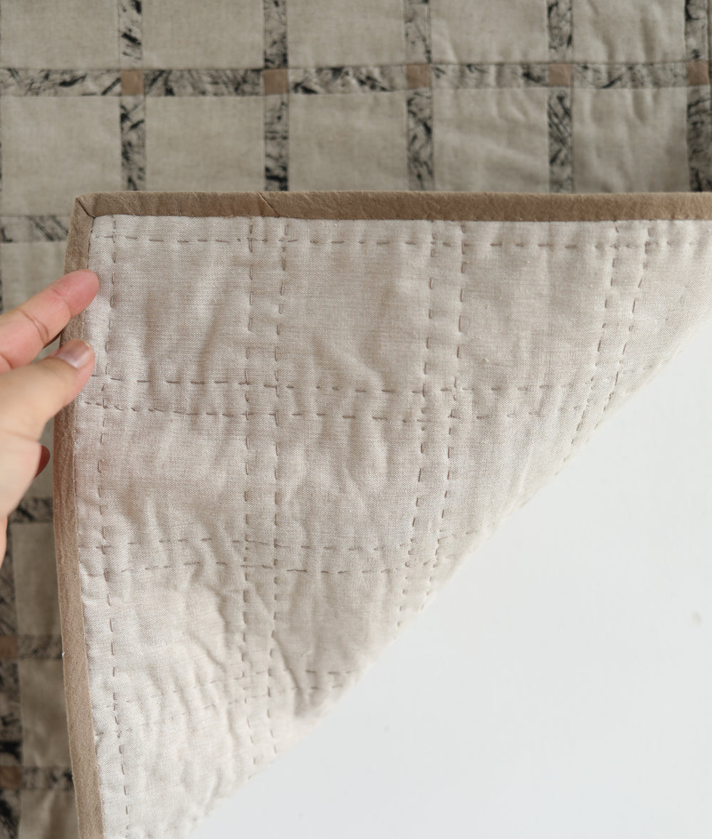 grid mini quilt printed no. 2