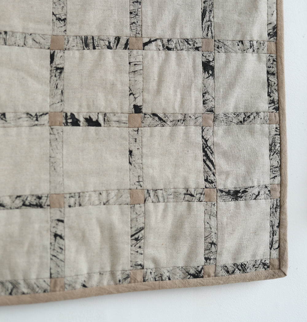 grid mini quilt printed no. 1