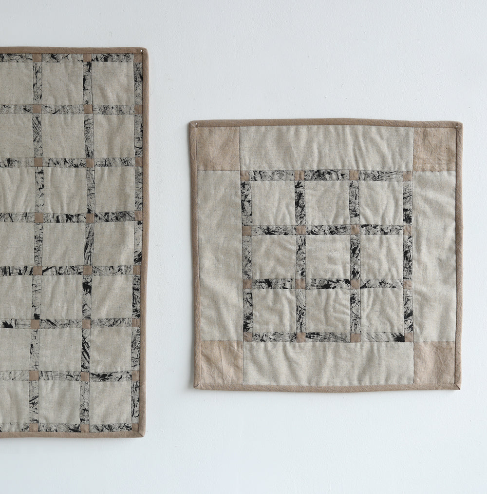 grid mini quilt printed no. 2