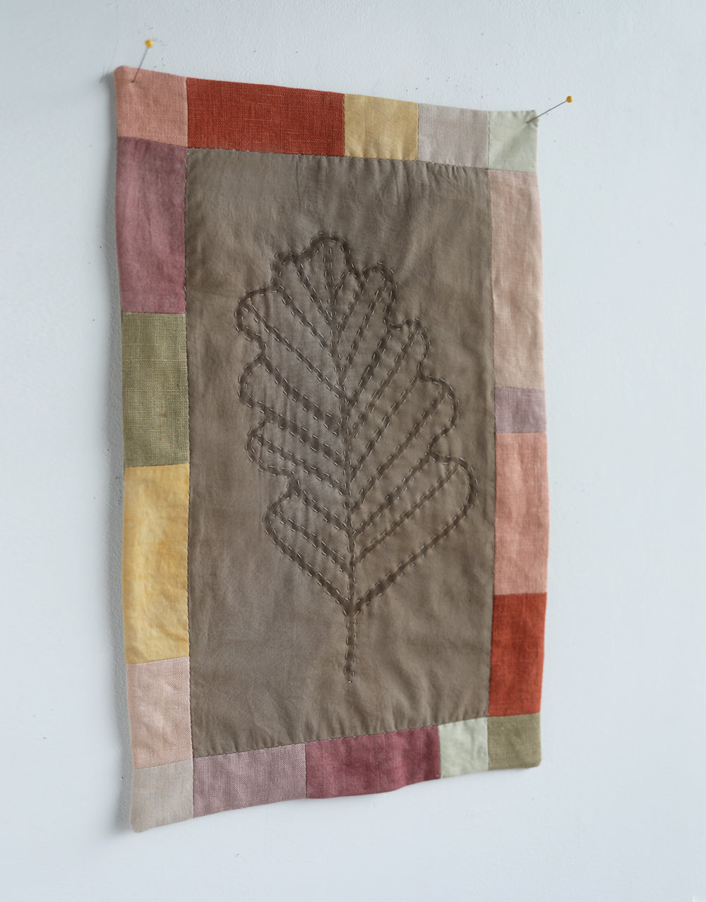 MINI WALL QUILT leaf