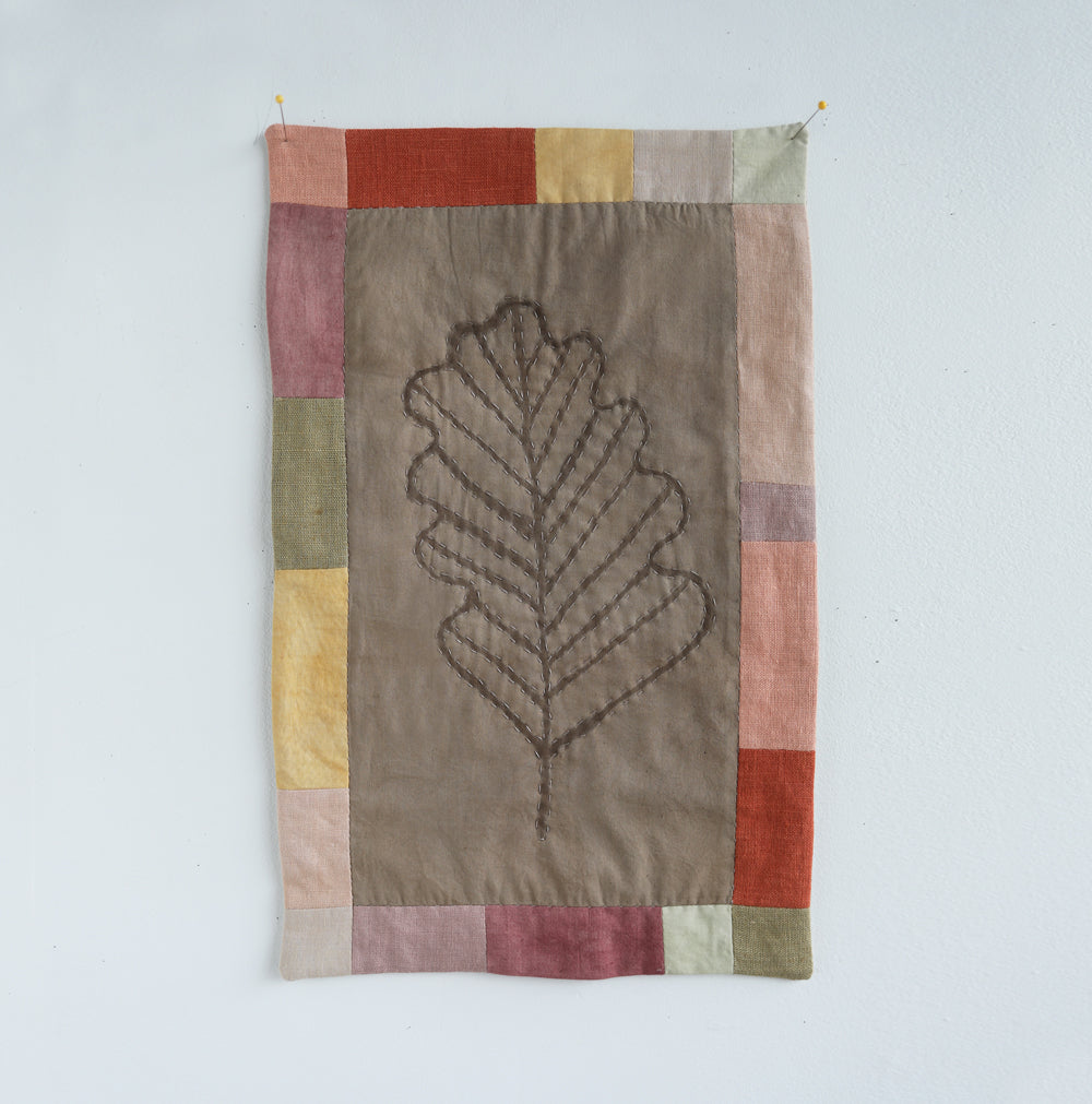 MINI WALL QUILT leaf