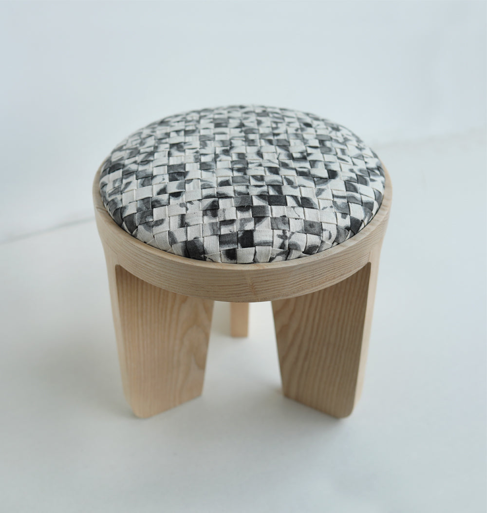 woven wood stool