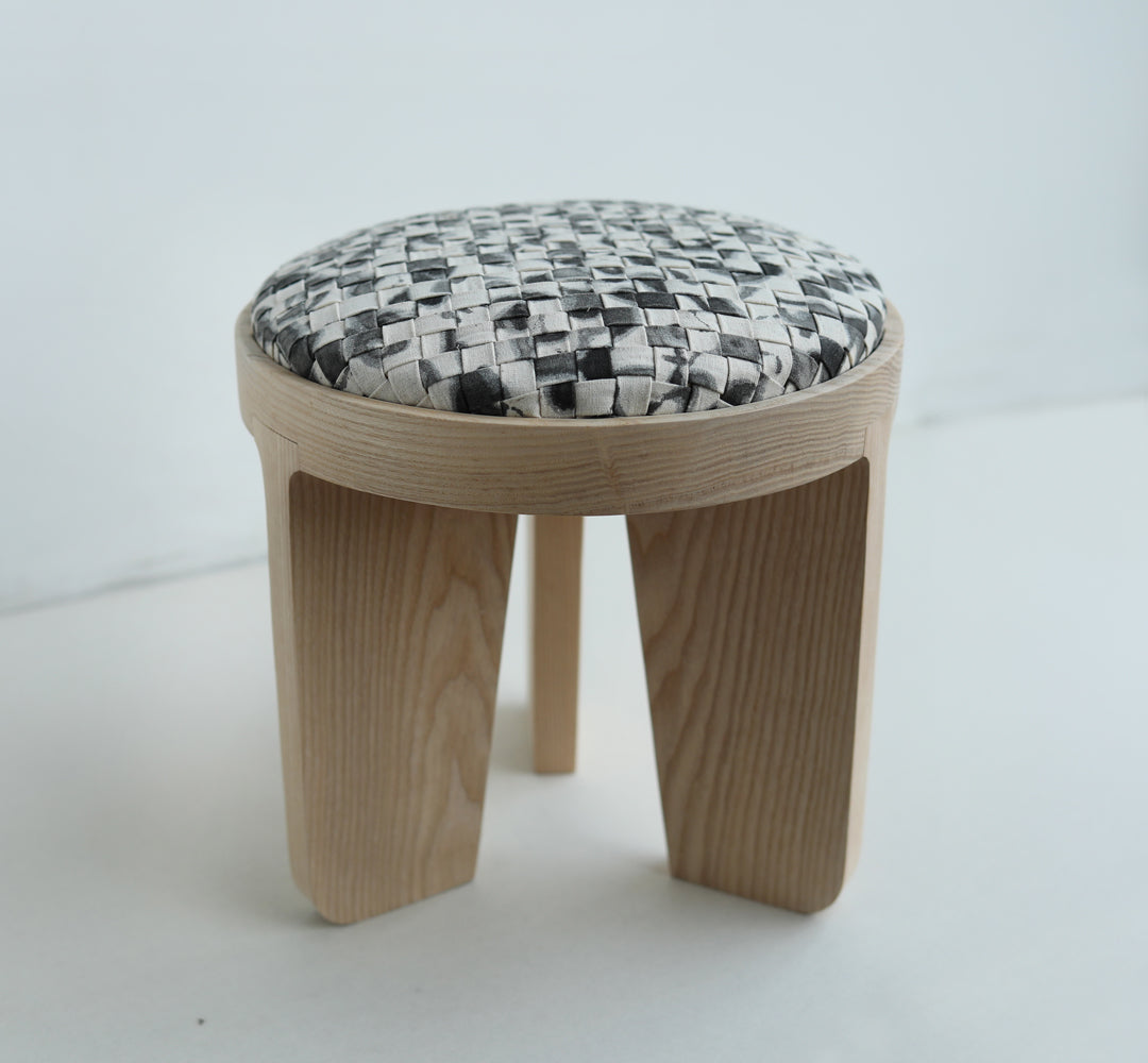 woven wood stool