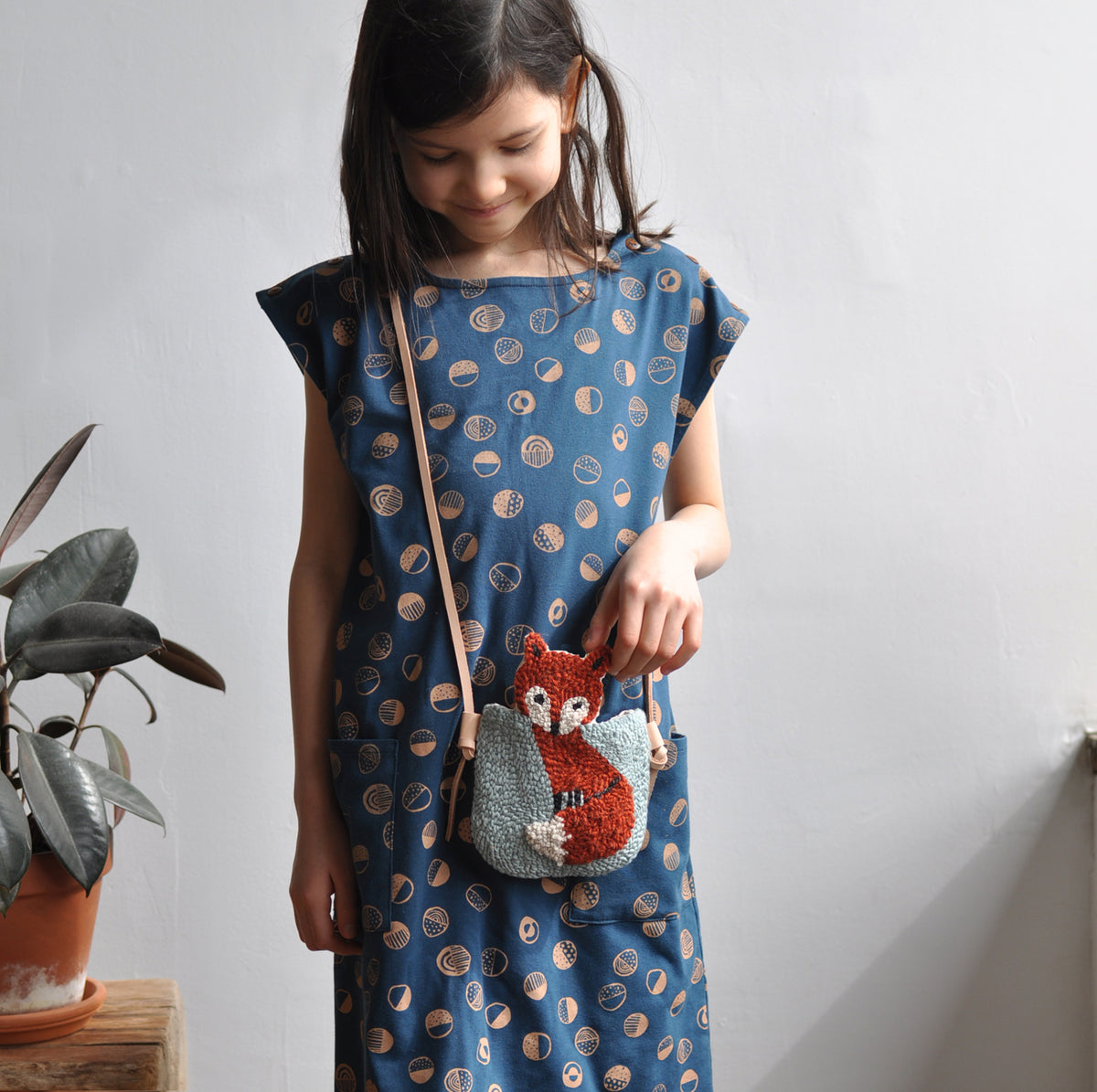Kids punch needle bags