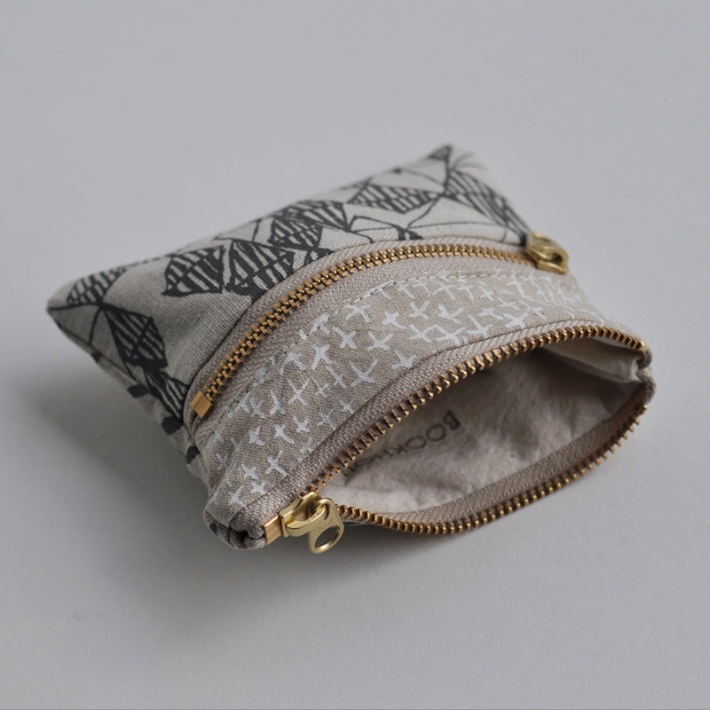 DOUBLE zip pouch no.1015