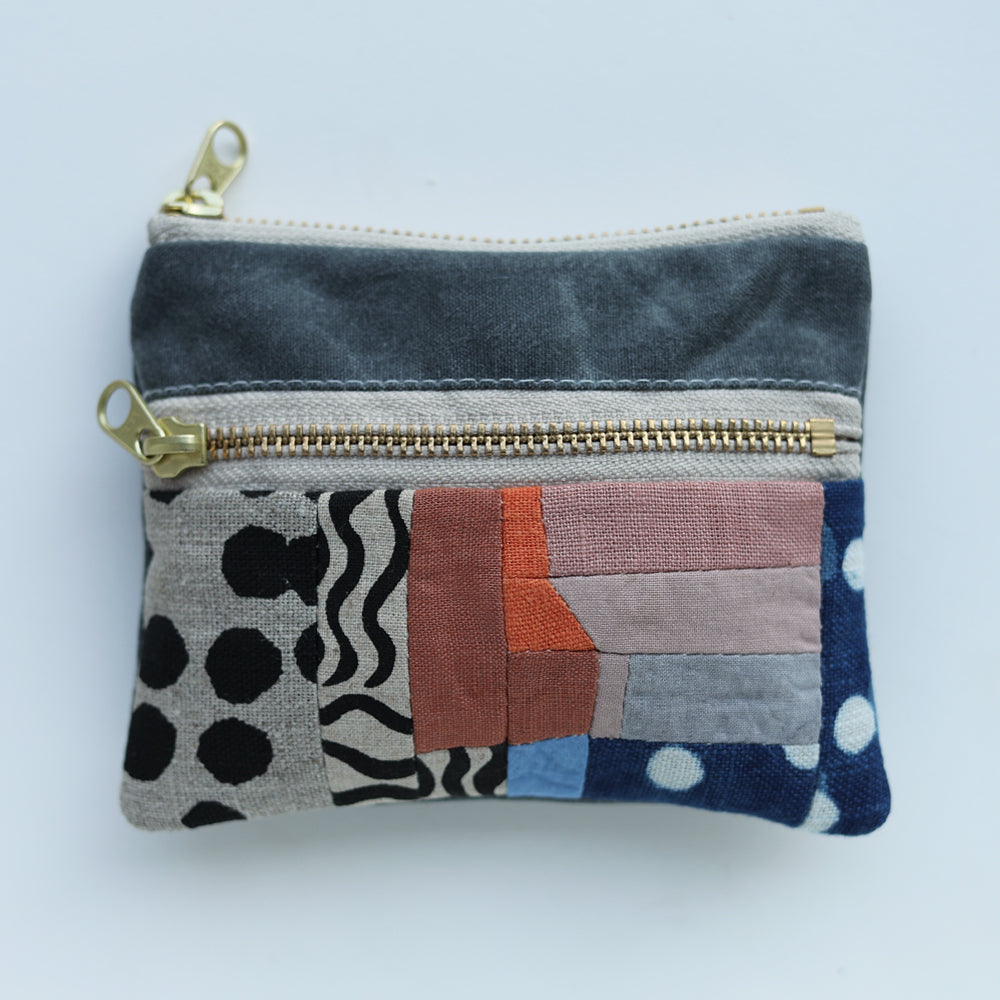 DOUBLE zip pouch no.1015