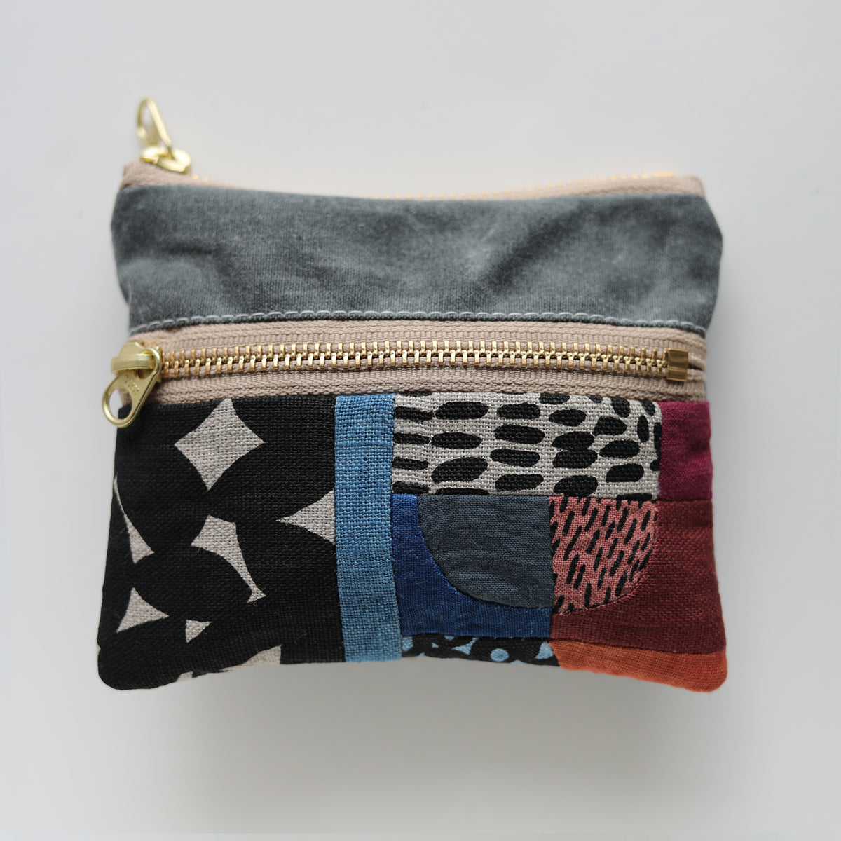 DOUBLE zip pouch no.1133