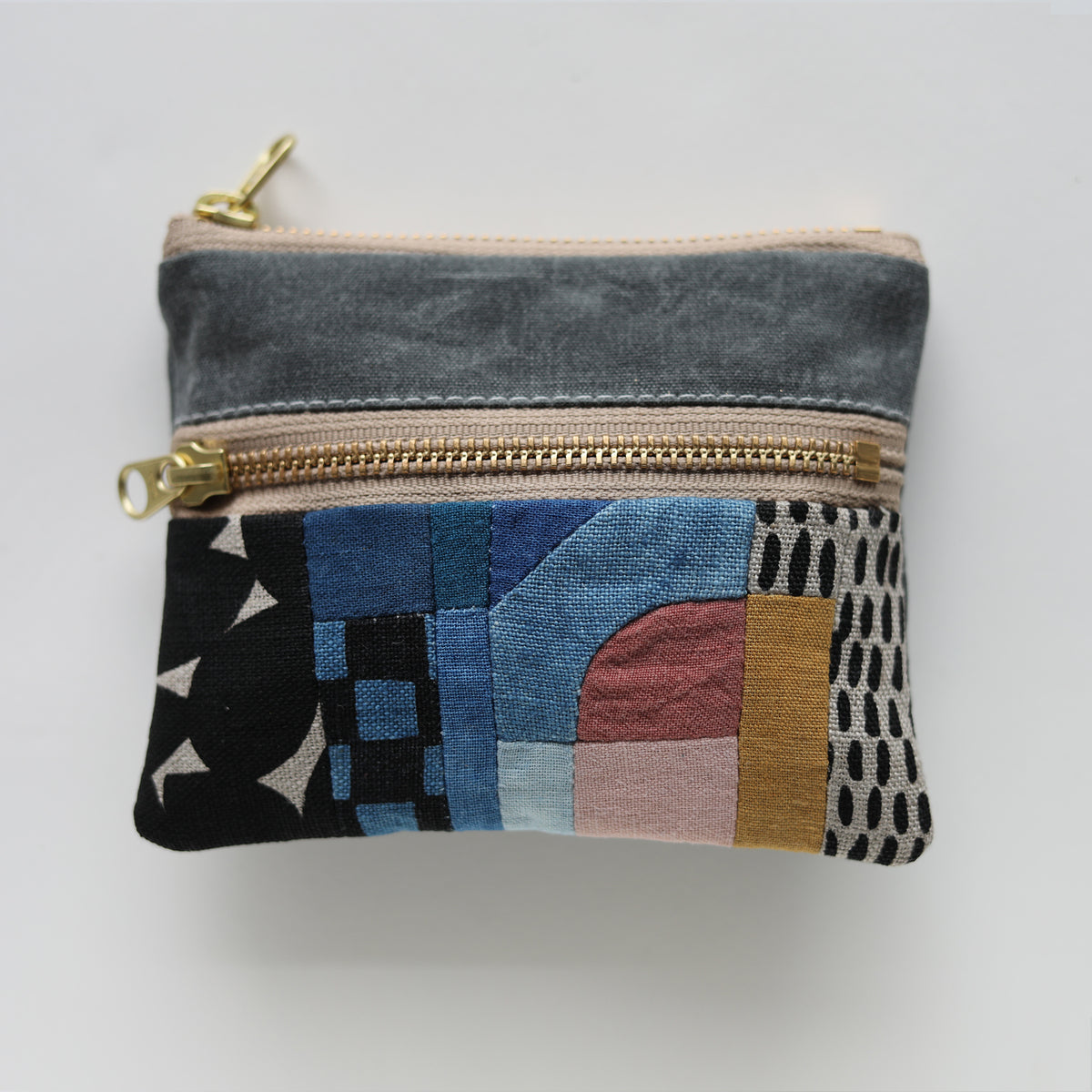 DOUBLE zip pouch no.1135