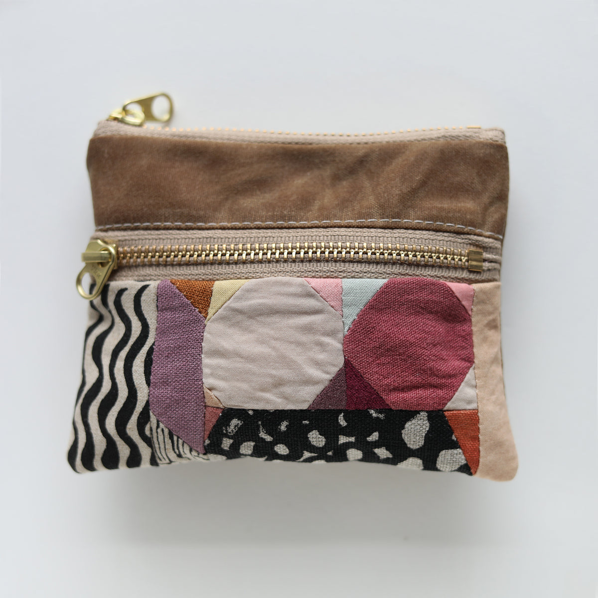 DOUBLE zip pouch no.1136