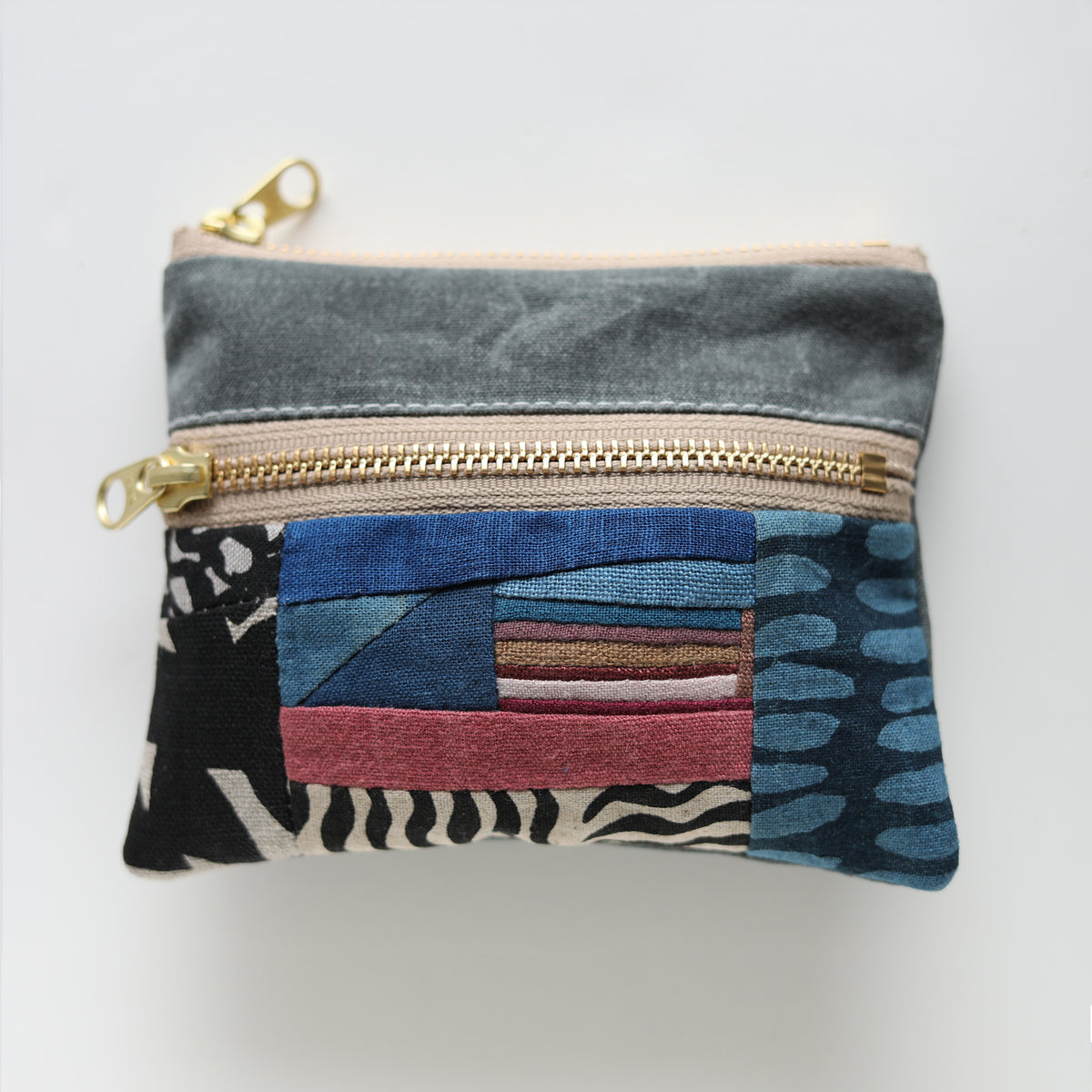 DOUBLE zip pouch no.1137