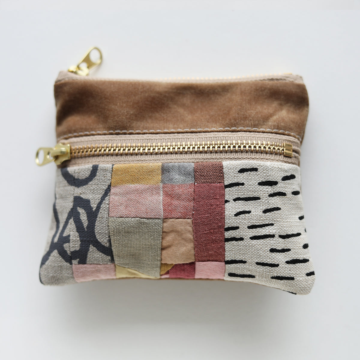 DOUBLE zip pouch no.1138