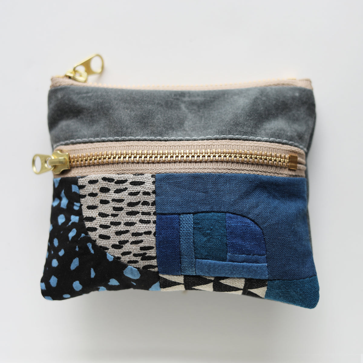 DOUBLE zip pouch no.1139