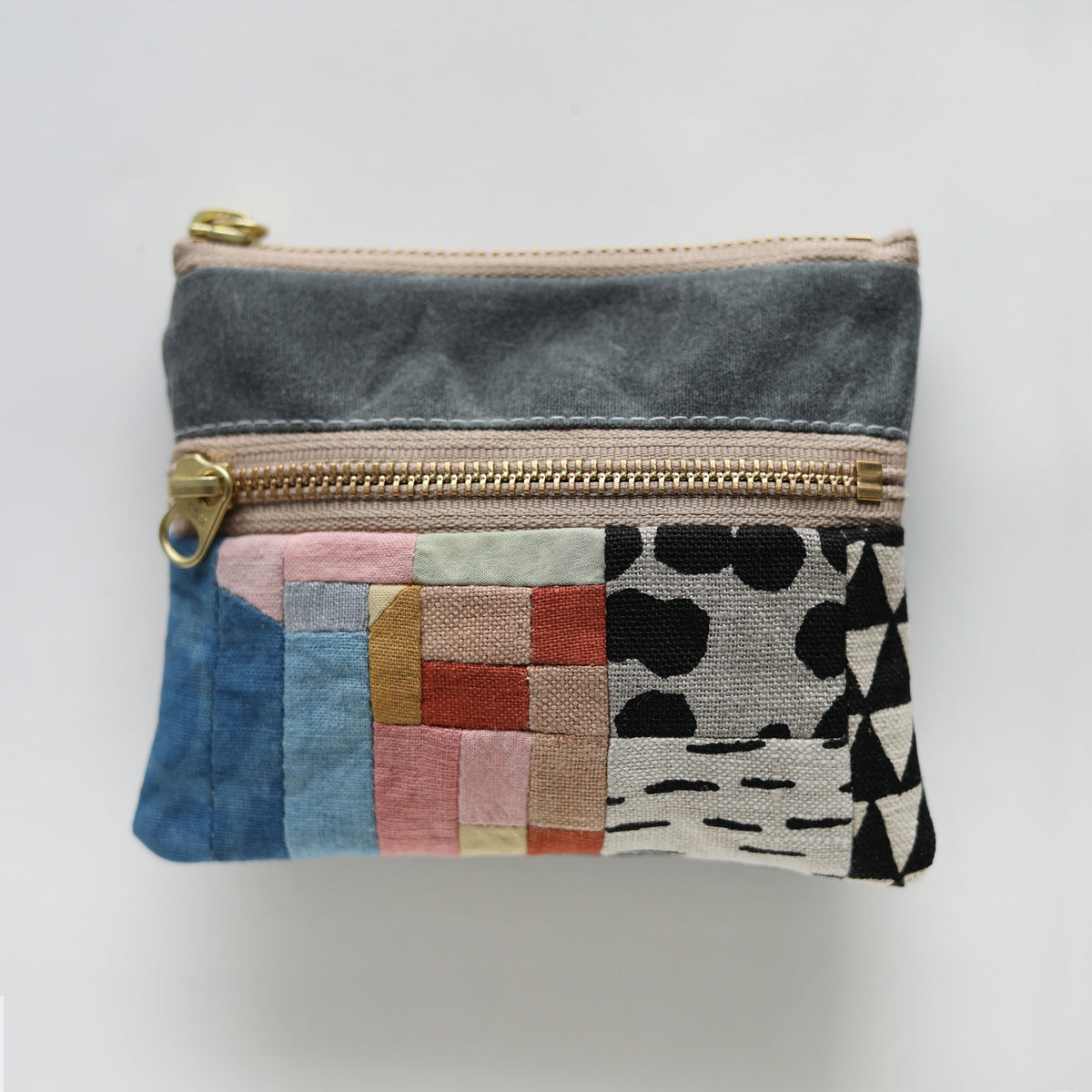 DOUBLE zip pouch no.1141