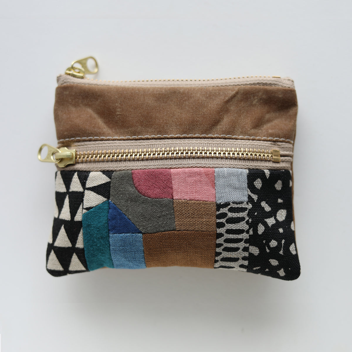 DOUBLE zip pouch no.1142