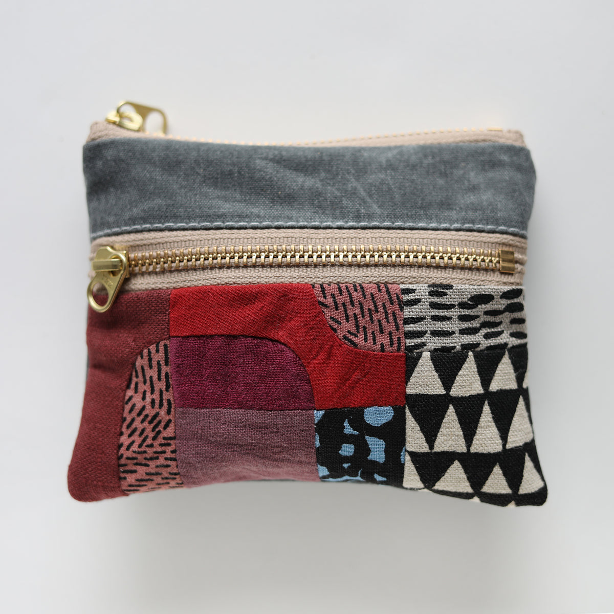 DOUBLE zip pouch no.1143