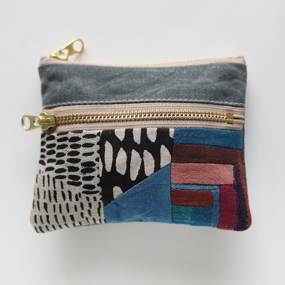 DOUBLE zip pouch no.1145