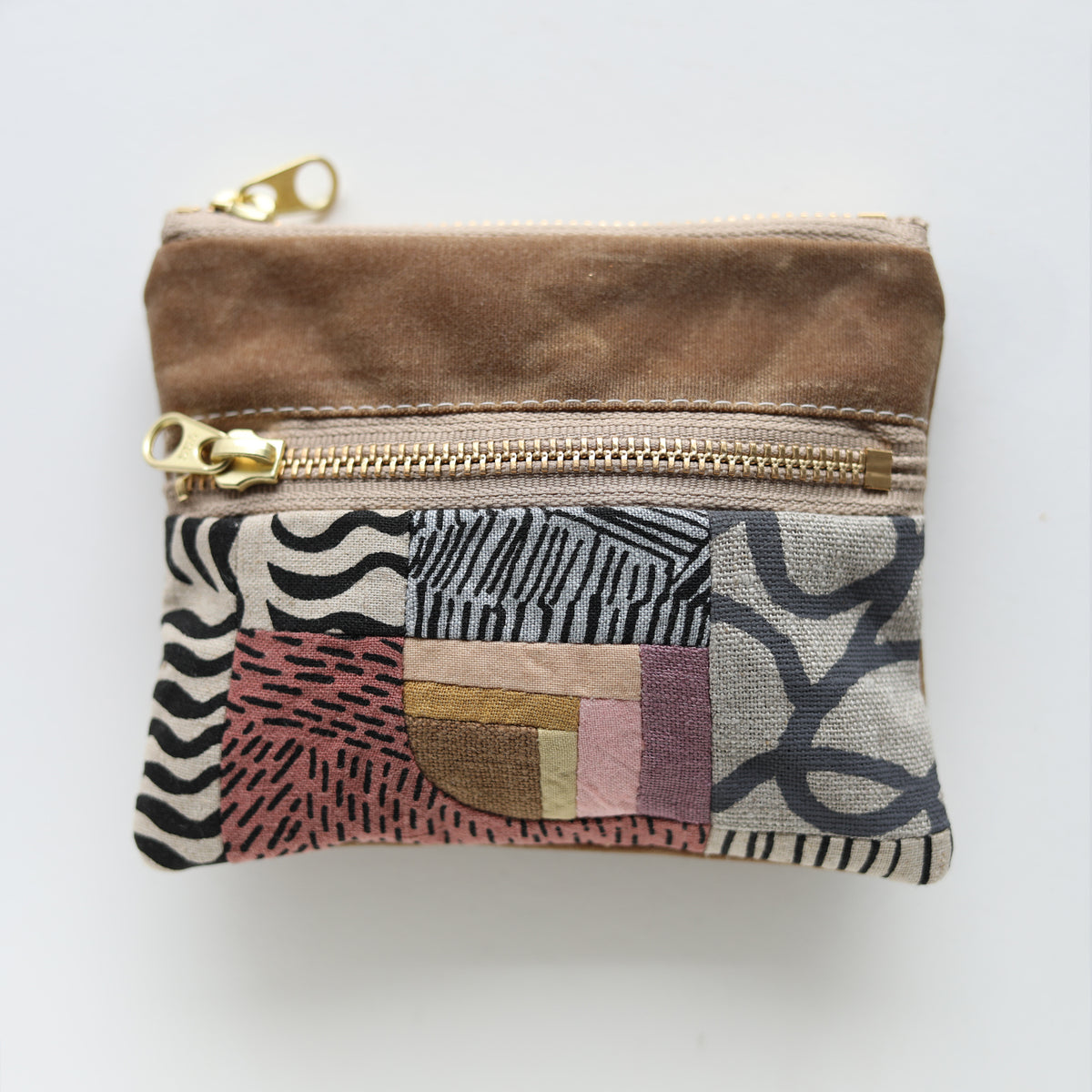 DOUBLE zip pouch no.1147