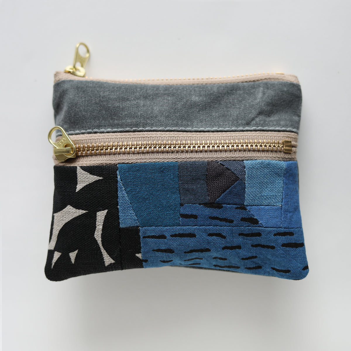 DOUBLE zip pouch no.1148