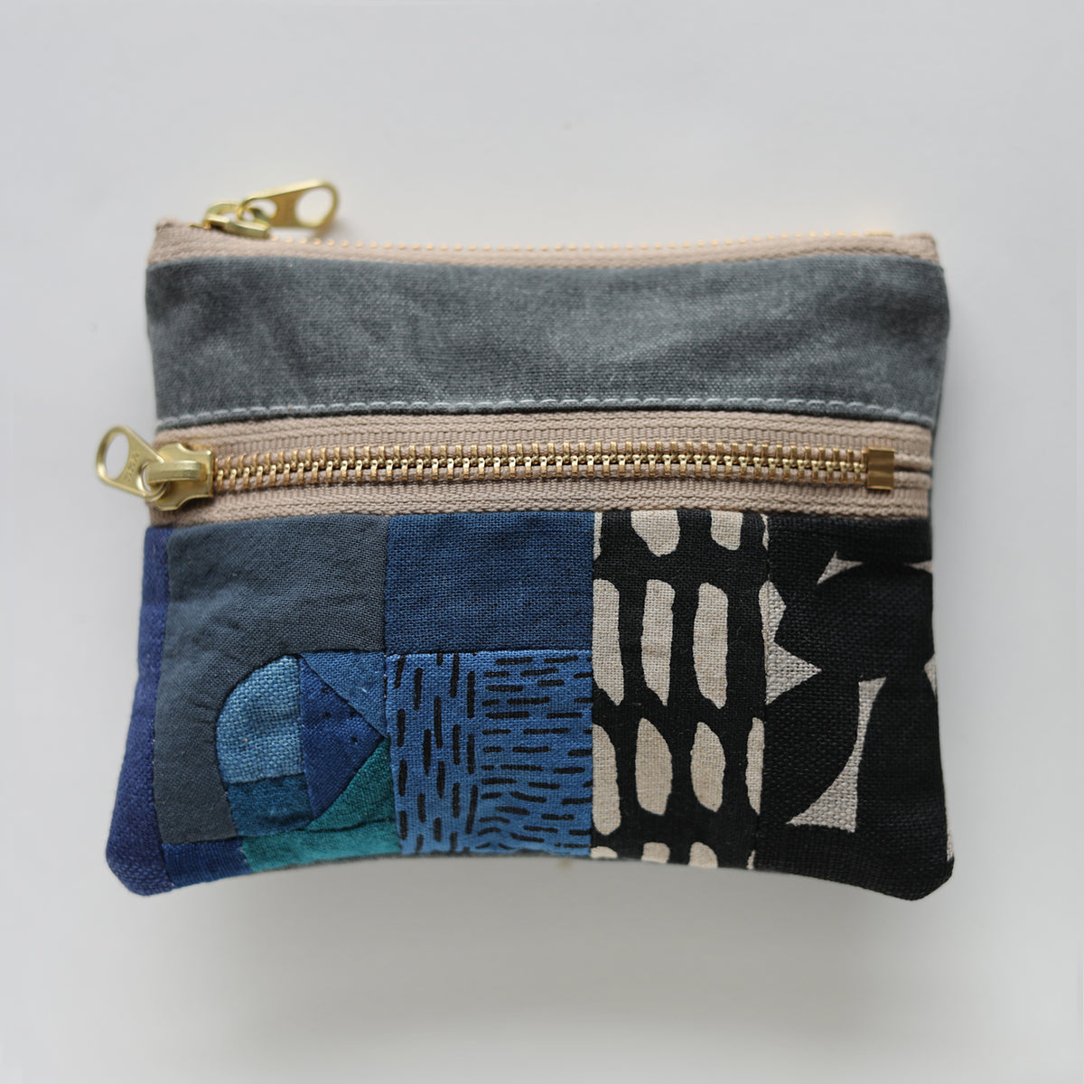 DOUBLE zip pouch no.1150