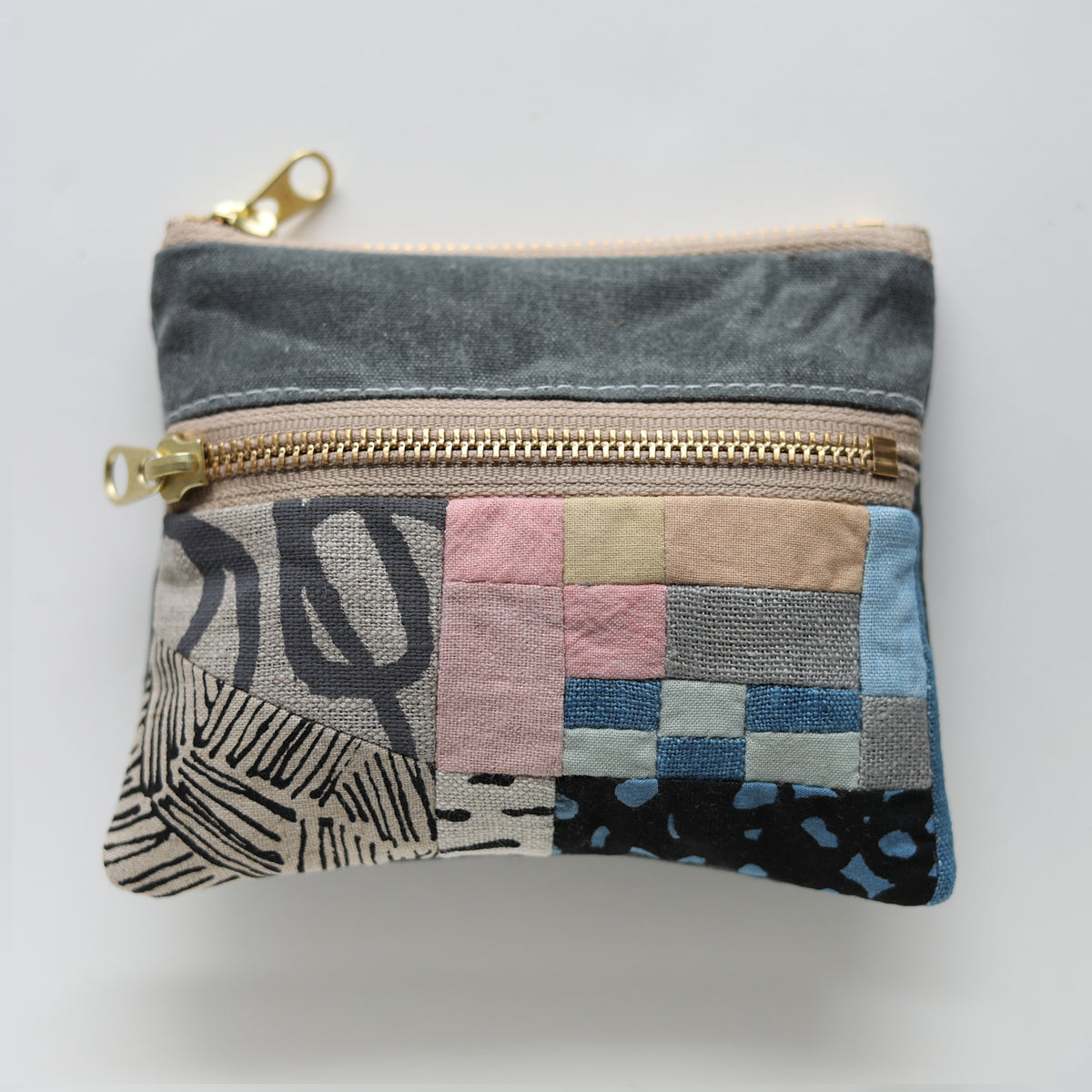 DOUBLE zip pouch no.1152