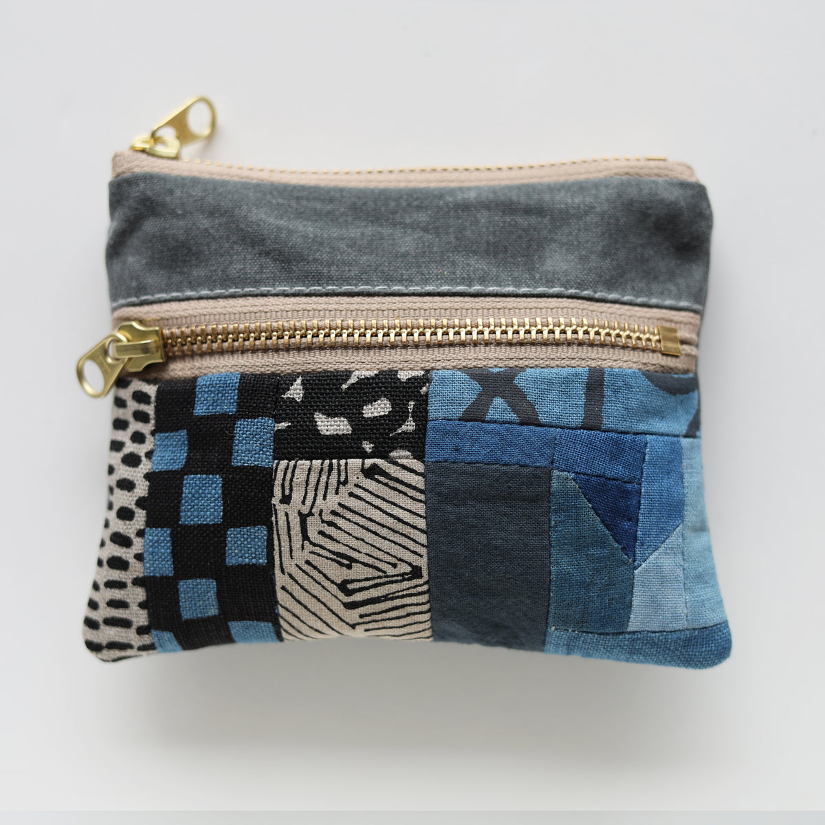 DOUBLE zip pouch no.1154
