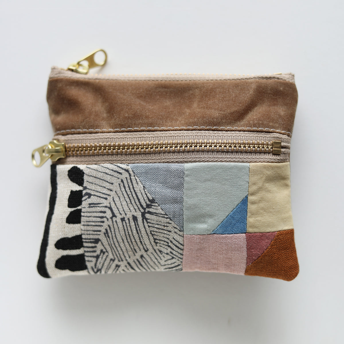 DOUBLE zip pouch no.1155