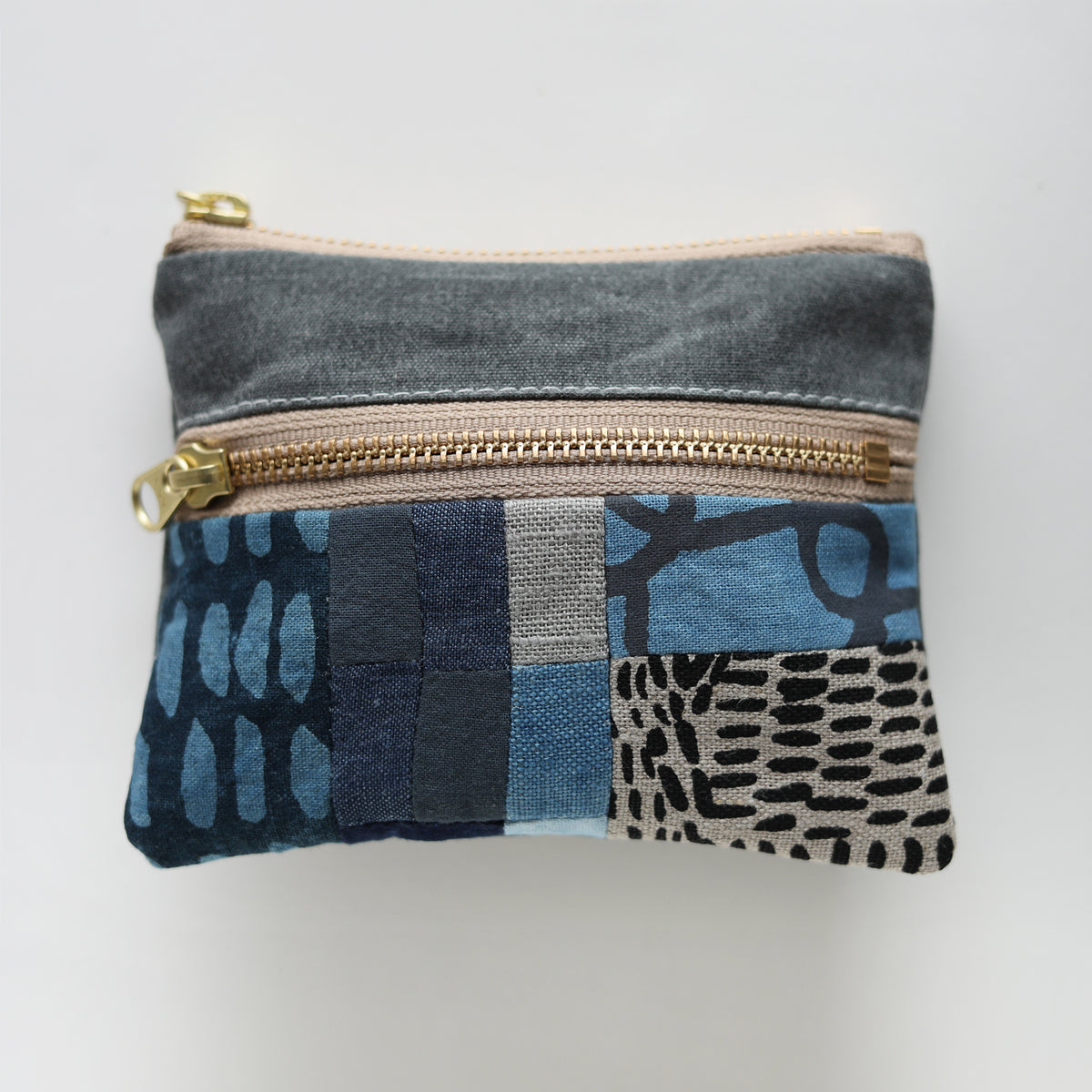 DOUBLE zip pouch no.1158