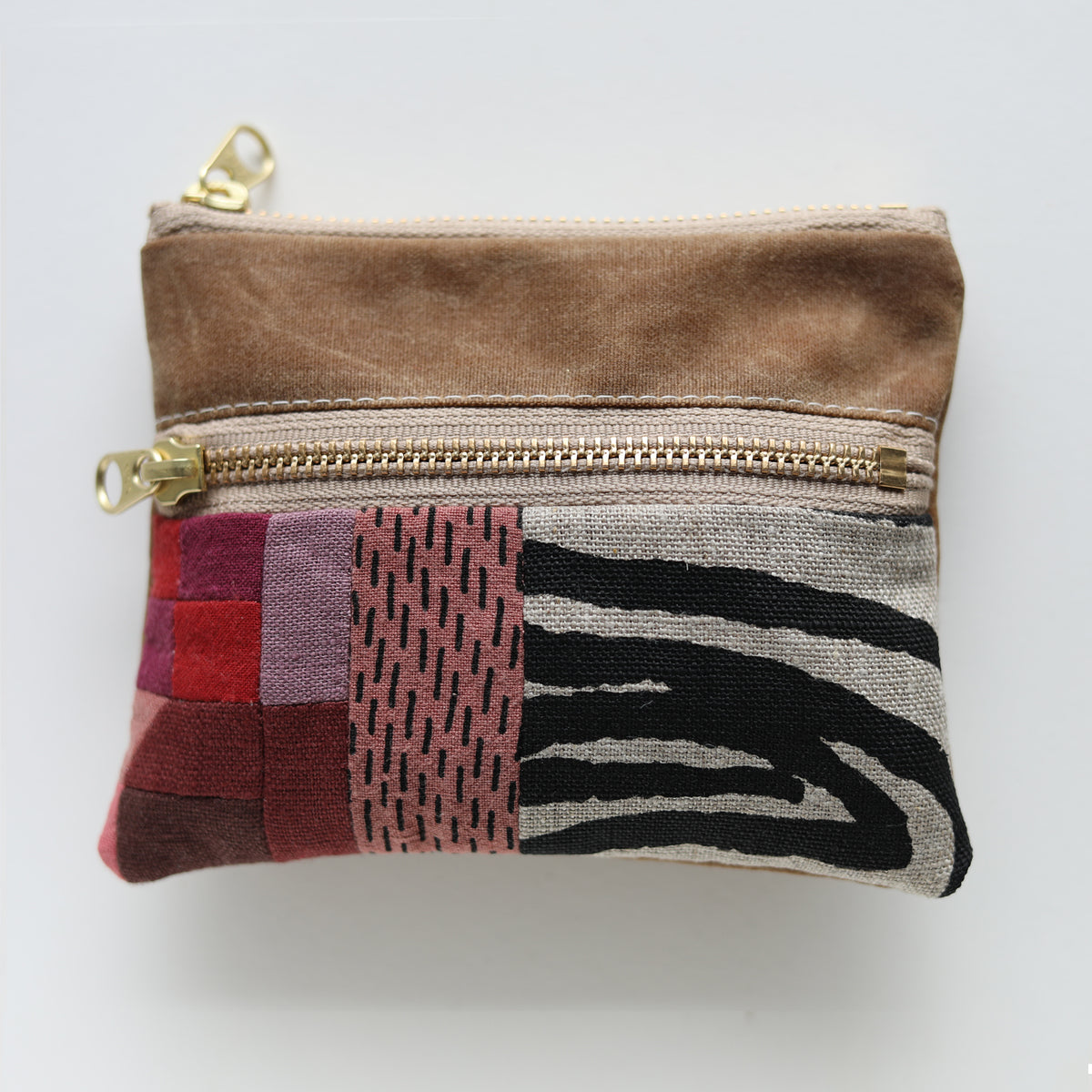 DOUBLE zip pouch no.1159