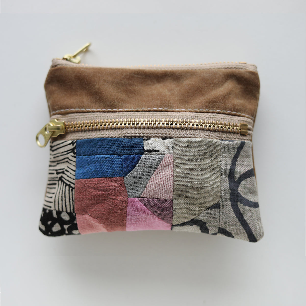 DOUBLE zip pouch no.1163