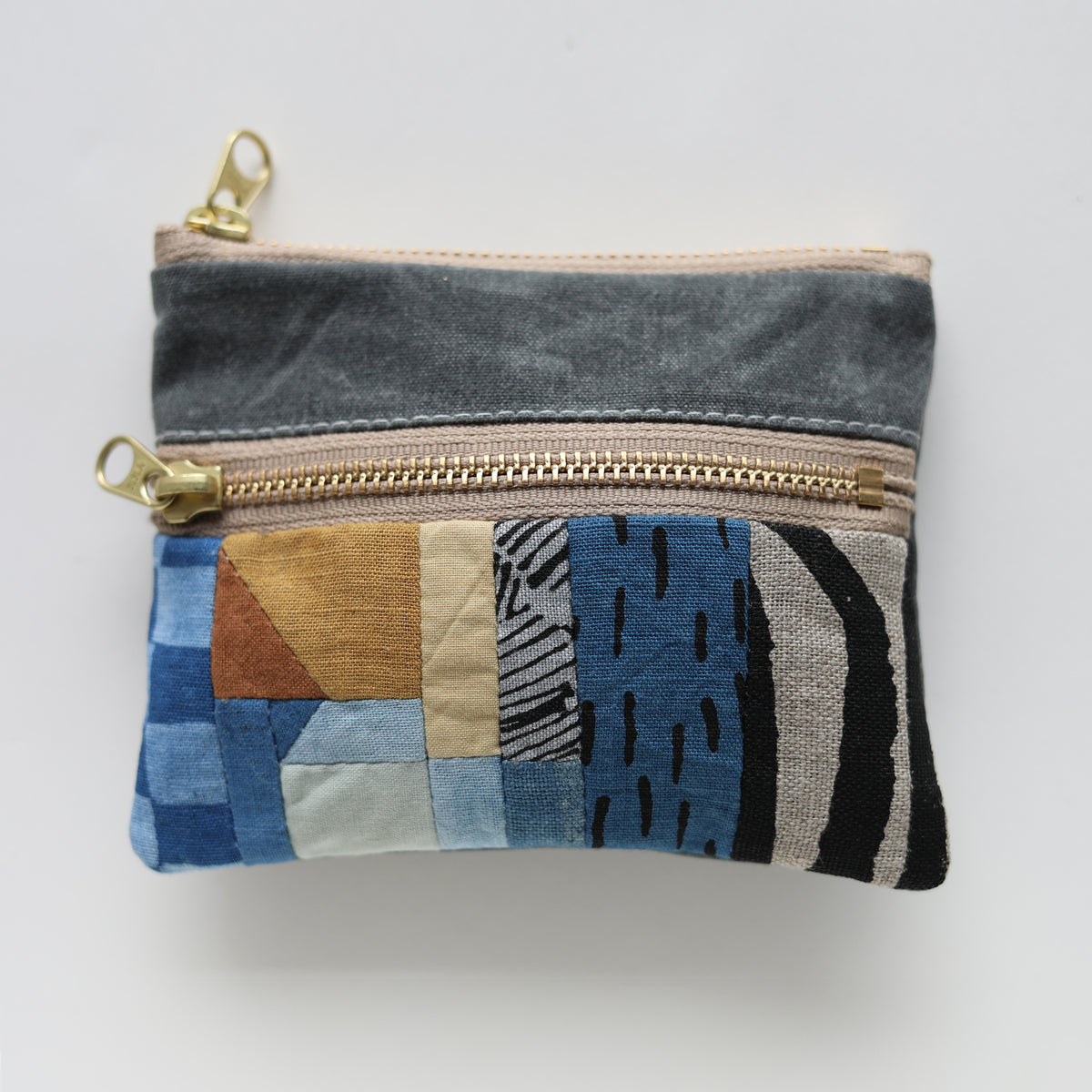 DOUBLE zip pouch no.1166