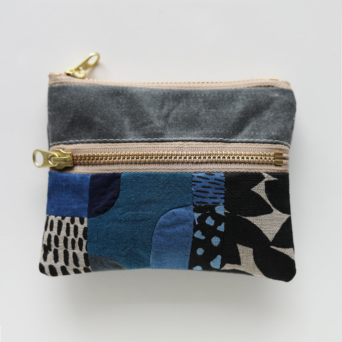 DOUBLE zip pouch no.1168