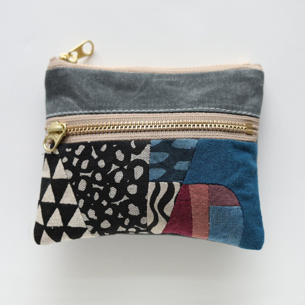 DOUBLE zip pouch no.1170