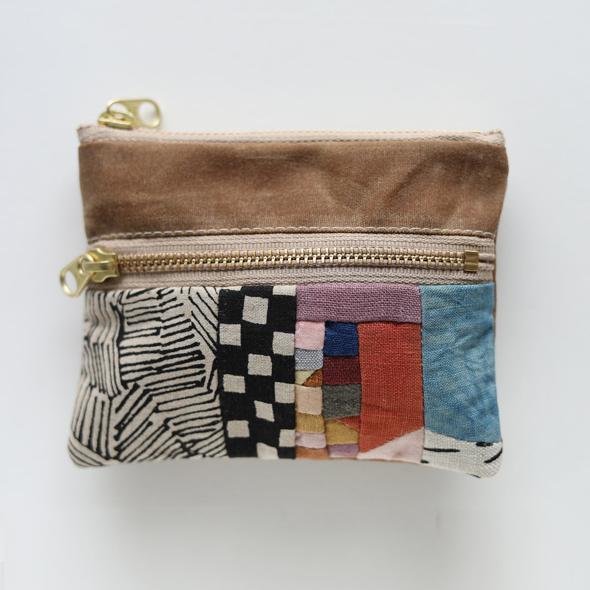 DOUBLE zip pouch no.1173